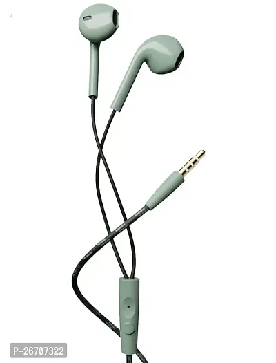 Stylish Grey In-ear Wired - 3.5 MM Single Pin Headphones-thumb0