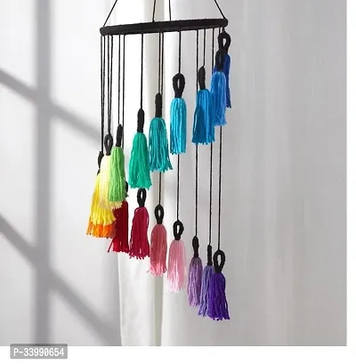 Designer Multicoloured Wood Wall Hanging