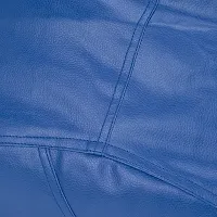 Designer Royal Blue Leatherette Double Stitched Bean Bag Covers Without Beans-thumb3