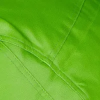 Designer Green Leatherette Double Stitched Bean Bag Covers Without Beans-thumb3