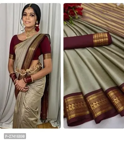 Classic Saree with Blouse piece for women-thumb0