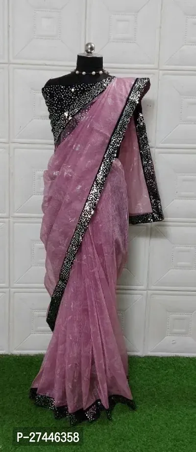 Classic Organza Saree with Blouse piece for women