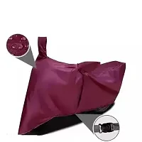 EGAL Water Resistant/Dustproof Two Wheele Bike Body Cover Compatible for Bajaj Platina 100 BS6 Indoor/Outdoor and Parking with All Varients Full Body Protection(Colour-Marron)-thumb1