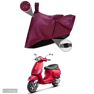 EGAL Water Resistant/Dustproof Two Wheele Bike Body Cover Compatible for Vespa SXL 150 Indoor/Outdoor and Parking with All Varients Full Body Protection(Colour-Marron)