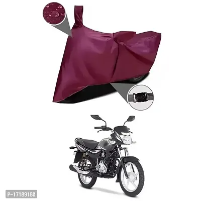 EGAL Water Resistant/Dustproof Two Wheele Bike Body Cover Compatible for Bajaj Platina 100 BS6 Indoor/Outdoor and Parking with All Varients Full Body Protection(Colour-Marron)