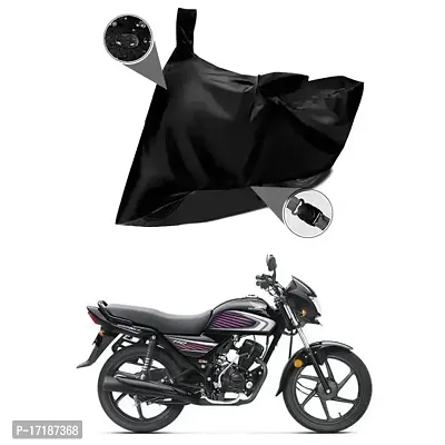 EGAL- Universal Water Resistant/Dustproof Two Wheele Bike Body Cover Compatible for Honda Dream Neo BS6 Indoor/Outdoor and Parking with All Varients Full Body Protection (Colour-Black)