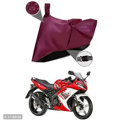 EGAL Water Resistant/Dustproof Two Wheele Bike Body Cover Compatible for Yamaha YZF R15S BS6 Indoor/Outdoor and Parking with All Varients Full Body Protection(Colour-Marron)-thumb0