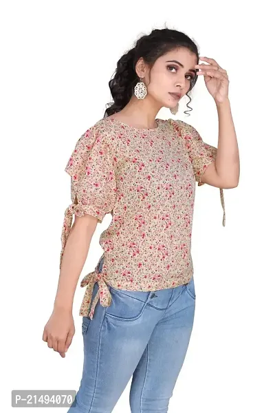 freshta wear AGRAHARI Brother's Women's Readymade Stitched Georgette Top (Multicolor) Size: Large-thumb2