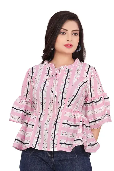 Agrahari Brothers Tex. Co Women Redular fit Western Top (Orchid Women's Classy Top)