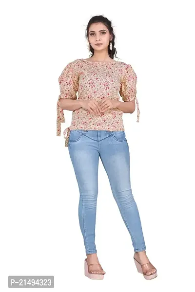 freshta wear AGRAHARI Brother's Women's Readymade Stitched Georgette Top (Multicolor) Size: X-Large-thumb0