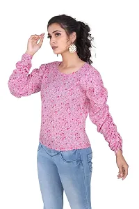 Agrahari Brothers Tex. Co Women's Casual Long Sleeve Western Top for Women/Girls-thumb2