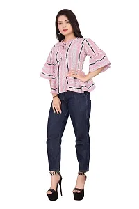 Agrahari Brothers Tex. Co Women Redular fit Western Top (Orchid Women's Classy Top)-thumb3
