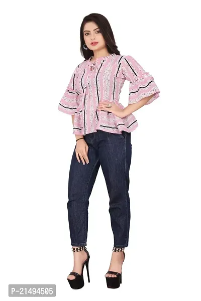 Agrahari Brothers Tex. Co Women Redular fit Western Top (Orchid Women's Classy Top)-thumb4
