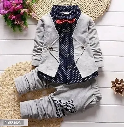 Boys Festive and Party Blazer, Shirt and Trouser Set-thumb0