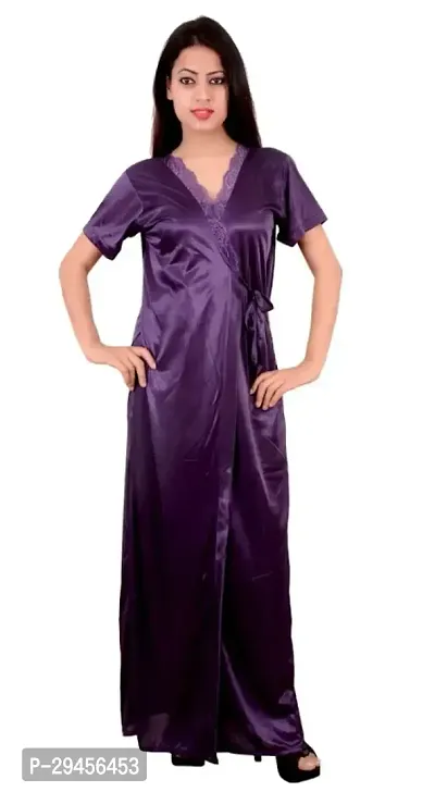 Comfortable Satin Night Gowns for Women-thumb0