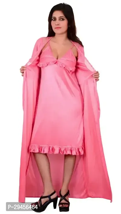 Comfortable Satin Night Gowns for Women-thumb0