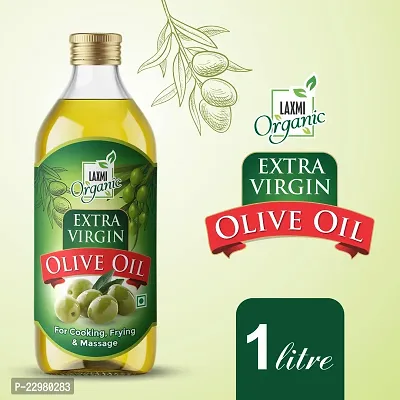 LAXMI ORGANIC Extra virgin olive oil light jaitun ka tel edible  body massage baby for skin hair cooking oil tail 1000 ml 1l liter-thumb0