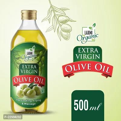 LAXMI ORGANIC Extra virgin olive oil light jaitun ka tel edible  body massage baby for skin hair cooking oil tail 500 ml