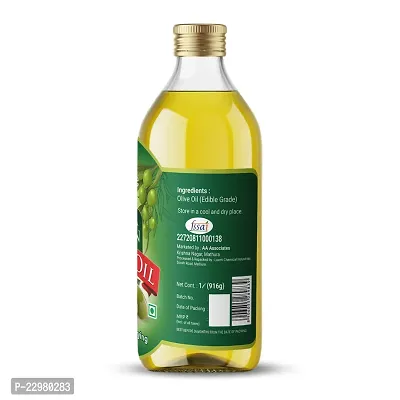 LAXMI ORGANIC Extra virgin olive oil light jaitun ka tel edible  body massage baby for skin hair cooking oil tail 1000 ml 1l liter-thumb2