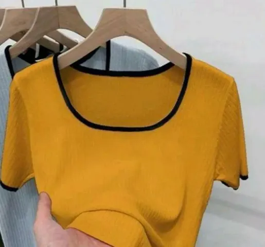 Elegant Blend Solid Top For Women