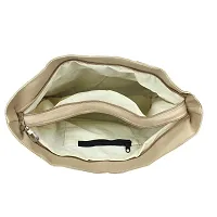 Stylish Beige Pu  Hand Bags For Women-thumb1