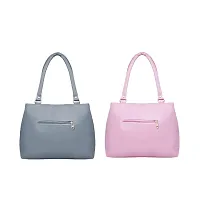 Classy Solid Handbags for Women, Pack of 2-thumb1