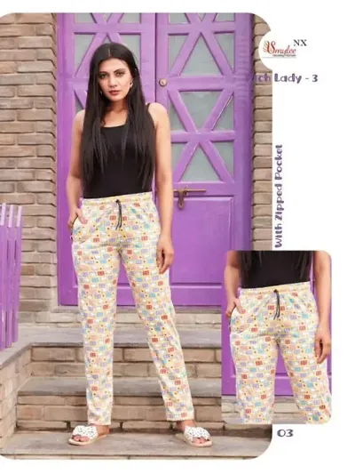 Trendy Women Cotton Printed Pant
