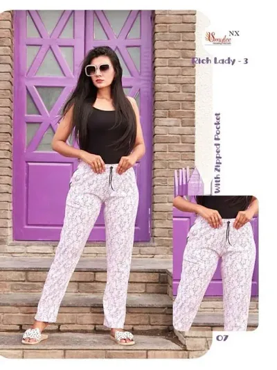 Trendy Women Cotton Printed Pant
