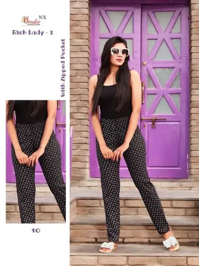 Trendy Women Cotton Printed Pant