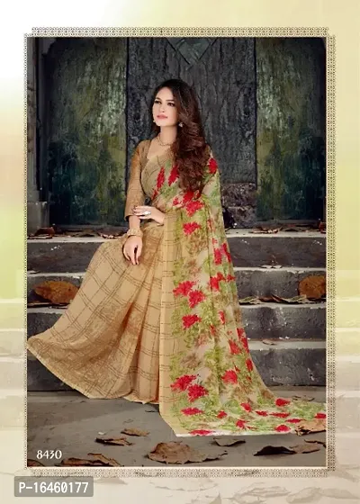 Trendy Women Primted Georgette Saree