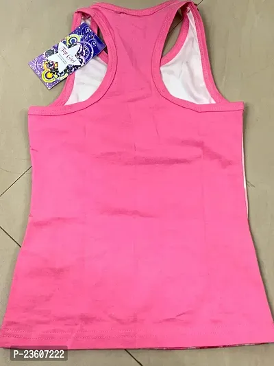 Anjali Designer Attires Little Babs Pink Printed Cotton Digital Summer T-Shirt Pink-thumb4