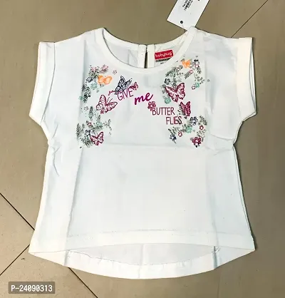 Stylish Cotton Tees For Baby Girl-thumb0