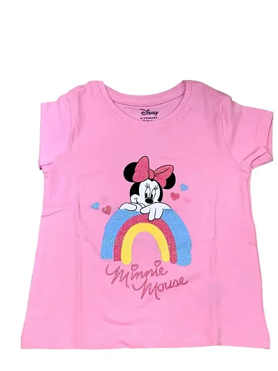 Anjali Designer Attires Minnie Mouse Toddler Girls Ruffle T-Shirt