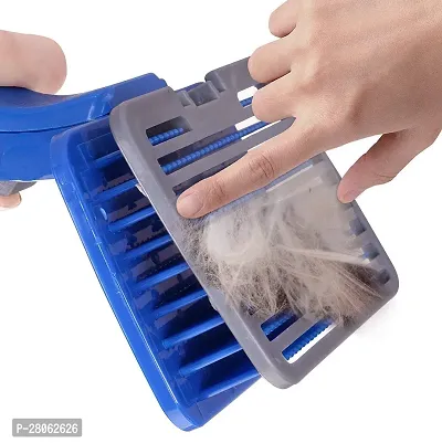 FOURESTA Pet Slicker Brush - Large Size with Auto Cleaning Button, Ideal for Dogs, Cats, and Horses-thumb5