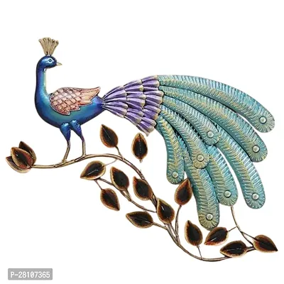 Peacock On Branch In Multi Color Wall Decor