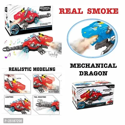 Baby And Kids Toys Mechanical Dragon (Emits Real Smoke) Pack Of 1