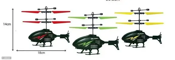 Stylish Multicoloured Remote Control Helicopter For Kids Pack Of 3-thumb0