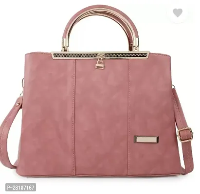 Women Fashion Handbags Women and Girls Handbag for Office Bag Ladies Travel Shoulder Bag Pink Color-thumb0