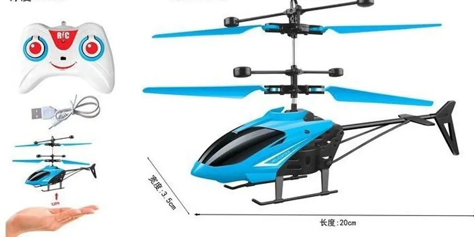 Stylish Multicoloured Remote Control Helicopter For Kids