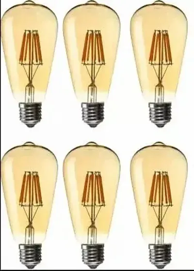 Led Filament 4 Watt Long Bulb Filament Light Bulbs For Hanging Light Pack Of 6