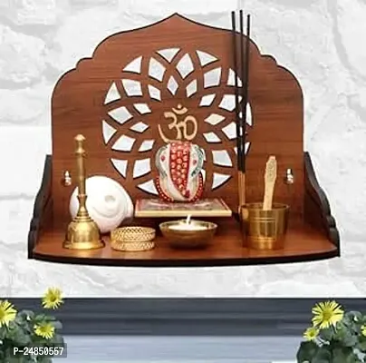 Classic Wall Mounted Glossy Wooden Home Temple-thumb0