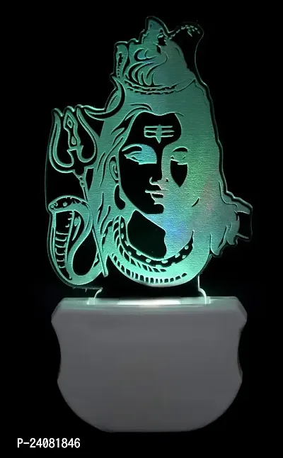 B.K. The Lord Shiv 3D Illusion Night Lamp Comes with 7 Multicolor and 3D Illusion Design Suitable for Room,Drawing Room,Lobby-thumb0