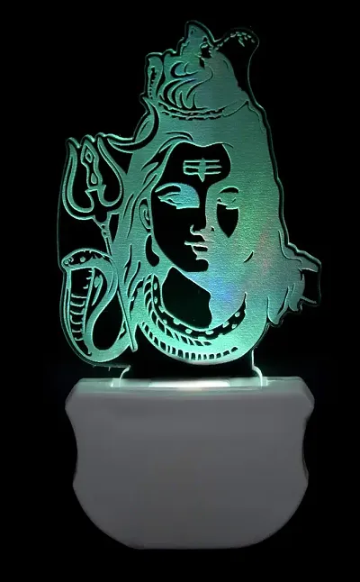 B.K. The Lord Shiv 3D Illusion Night Lamp Comes with 7 Multicolor and 3D Illusion Design Suitable for Room,Drawing Room,Lobby