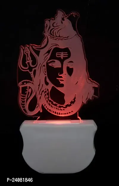 B.K. The Lord Shiv 3D Illusion Night Lamp Comes with 7 Multicolor and 3D Illusion Design Suitable for Room,Drawing Room,Lobby-thumb4