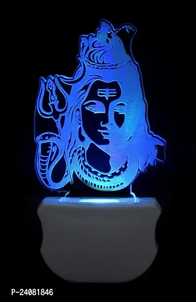 B.K. The Lord Shiv 3D Illusion Night Lamp Comes with 7 Multicolor and 3D Illusion Design Suitable for Room,Drawing Room,Lobby-thumb5