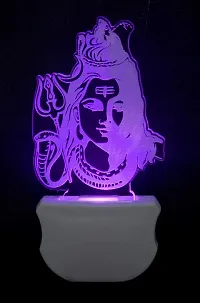 B.K. The Lord Shiv 3D Illusion Night Lamp Comes with 7 Multicolor and 3D Illusion Design Suitable for Room,Drawing Room,Lobby-thumb2