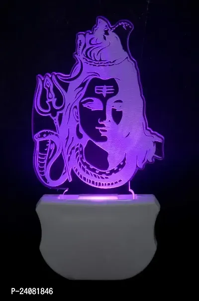 B.K. The Lord Shiv 3D Illusion Night Lamp Comes with 7 Multicolor and 3D Illusion Design Suitable for Room,Drawing Room,Lobby-thumb3