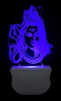 B.K. The Lord Shiv 3D Illusion Night Lamp Comes with 7 Multicolor and 3D Illusion Design Suitable for Room,Drawing Room,Lobby-thumb1