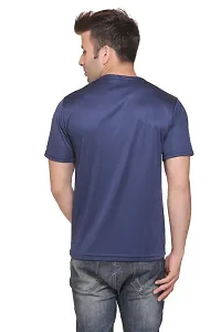 Men's Solid Polyester Round Neck Tees Combo Of 4-thumb2