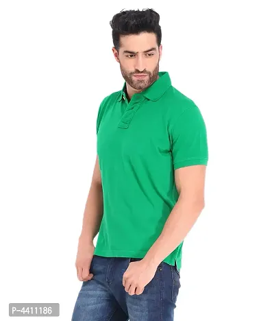 Multicoloured Polyester Polos For Men-thumb2